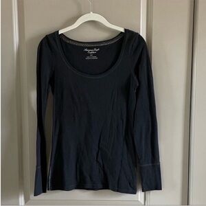 American Eagle black long sleeve shirt. Worn once.